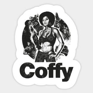 Pam Grier coffy Sticker